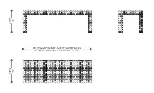 Image of the main dimensions of the product